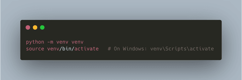 Python virtual environment